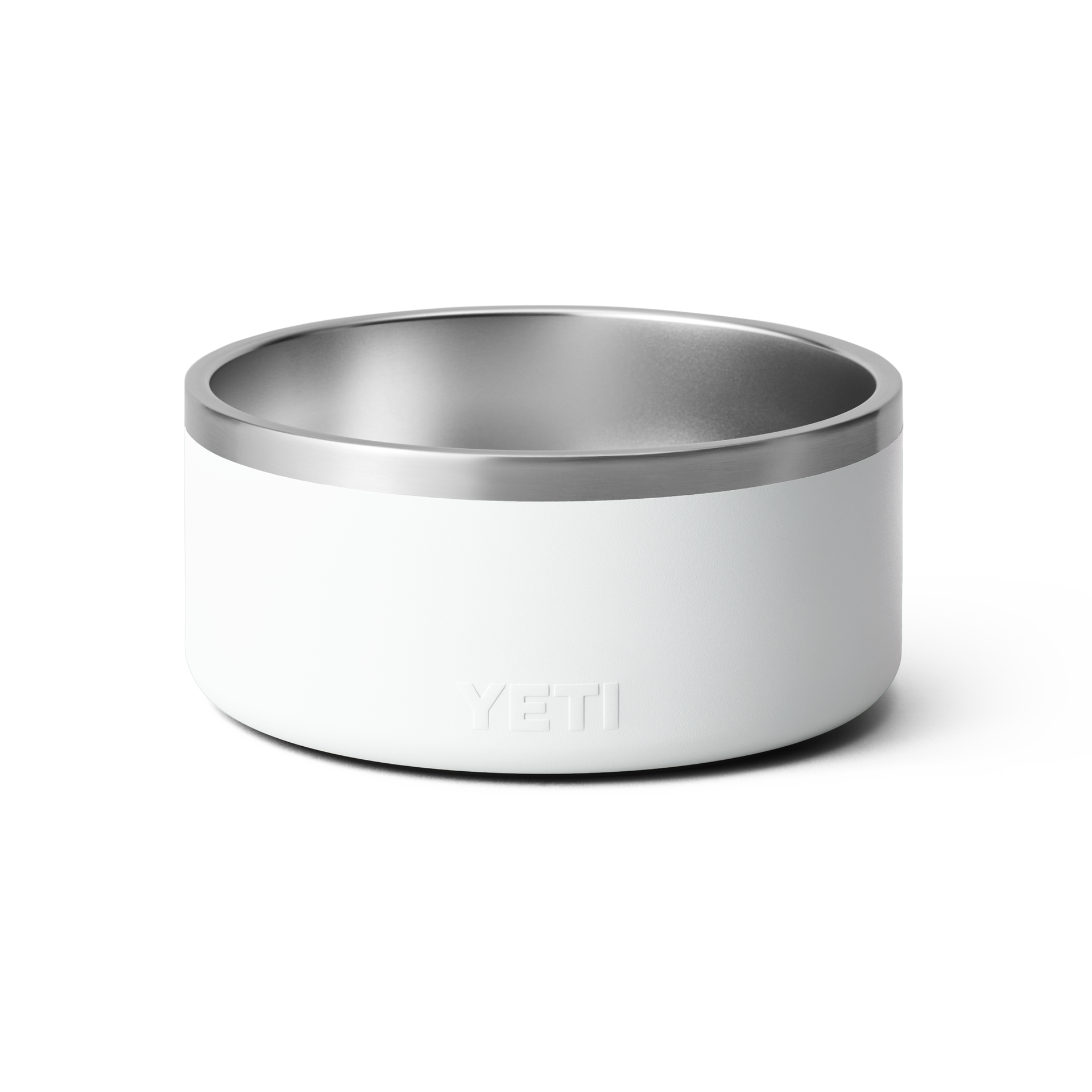 8 Dog Bowl, White, large