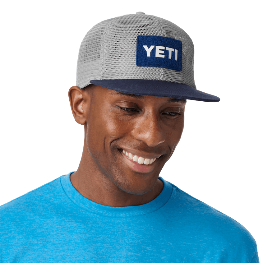 GORRA CON MALLA, Gris/Azul marino, large