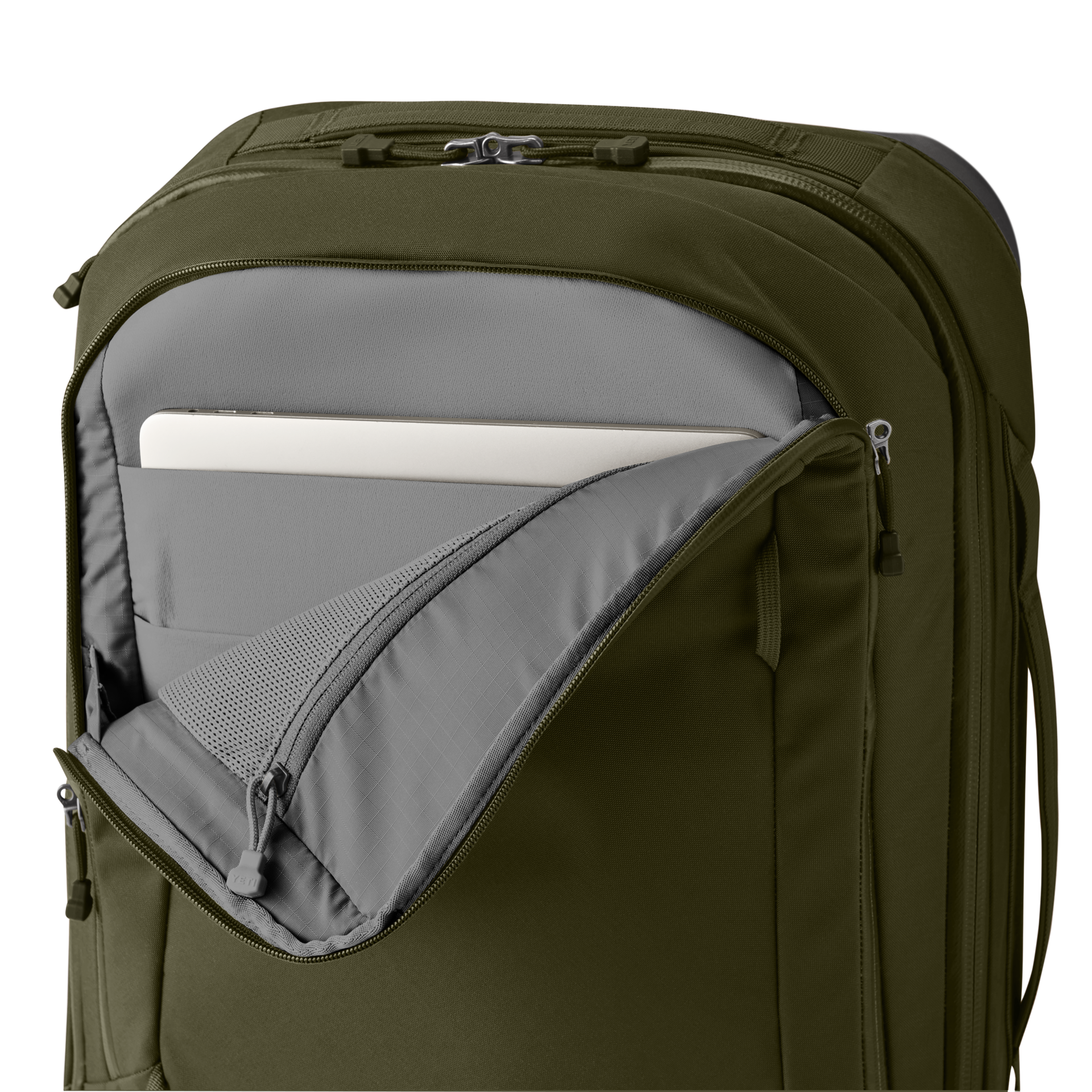 35L/22" Carry-On Luggage, Olive, large