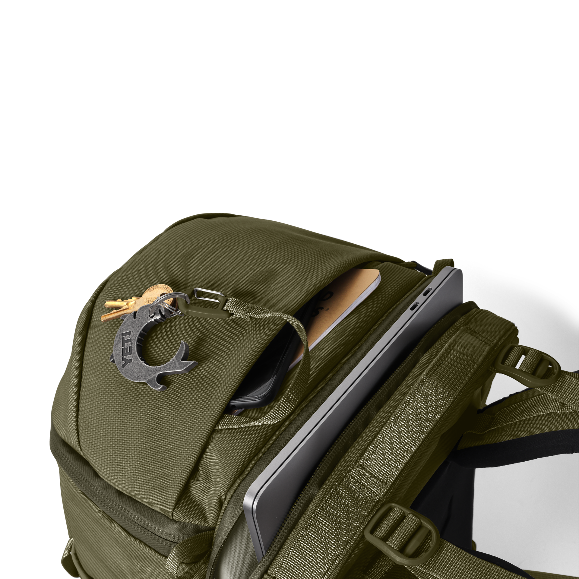 Mochila de uso diario 27L, Oliva, large