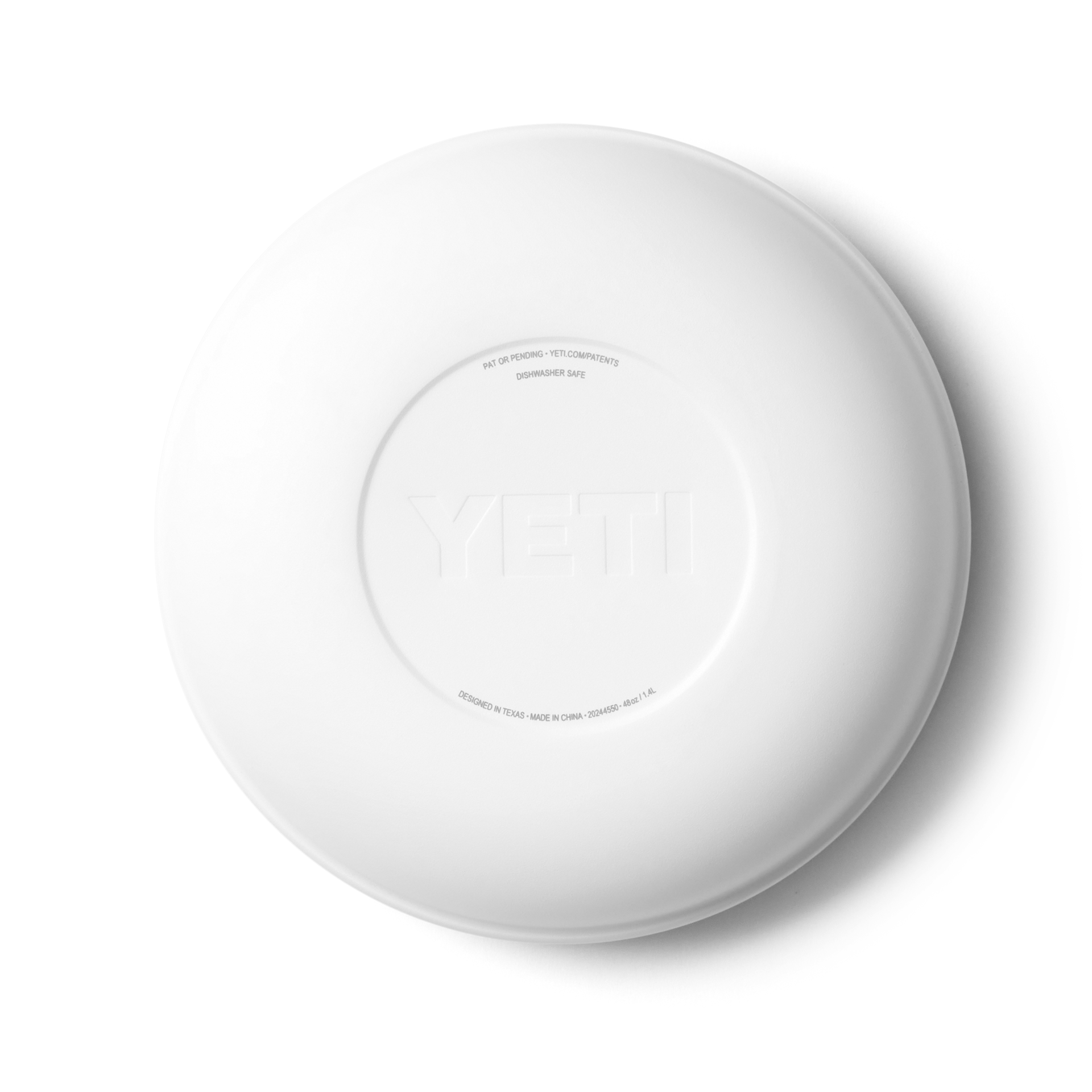 1.5 L Insulated Low Bowl, White, large