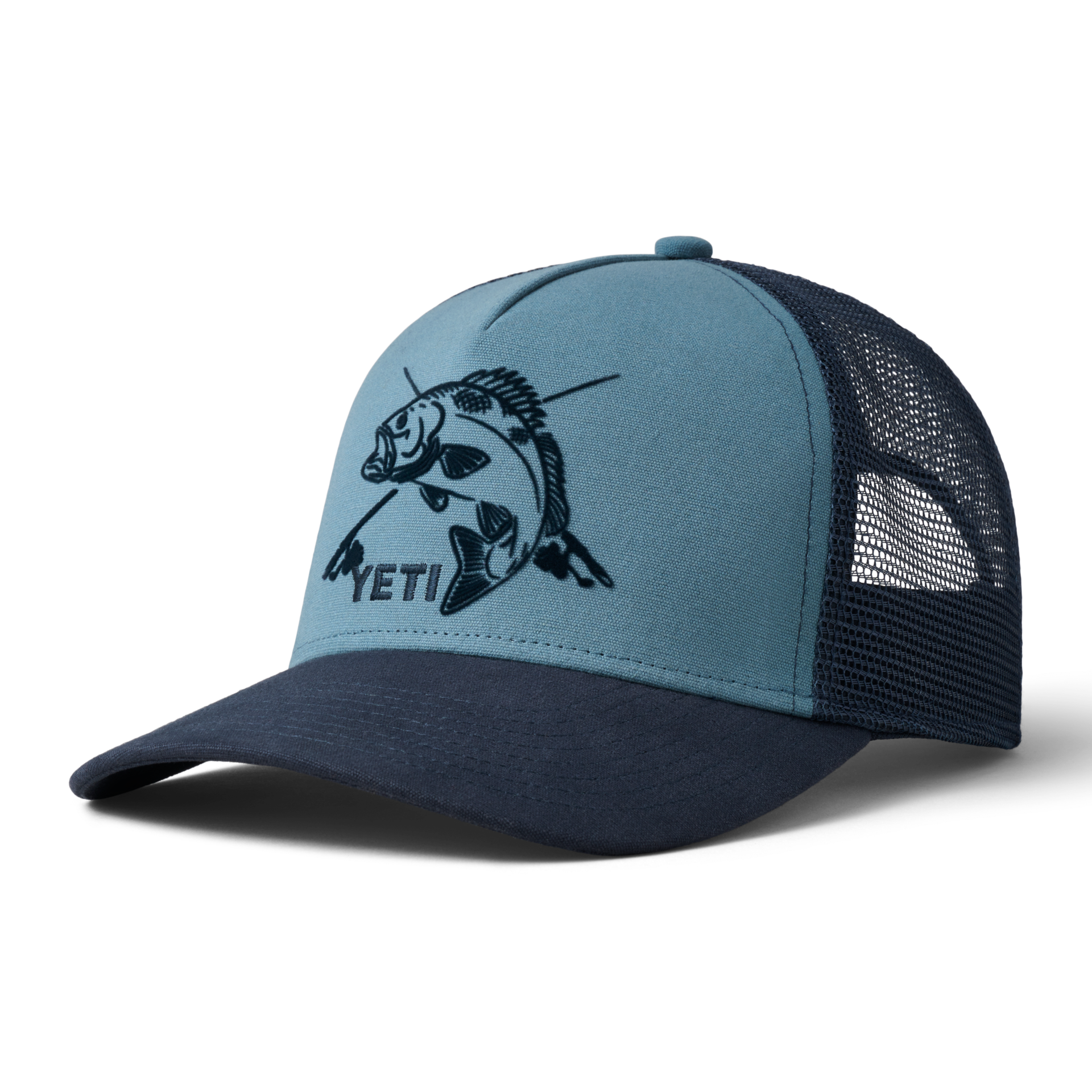 Mid Pro Trucker Hat, Deep Blue/Navy, large