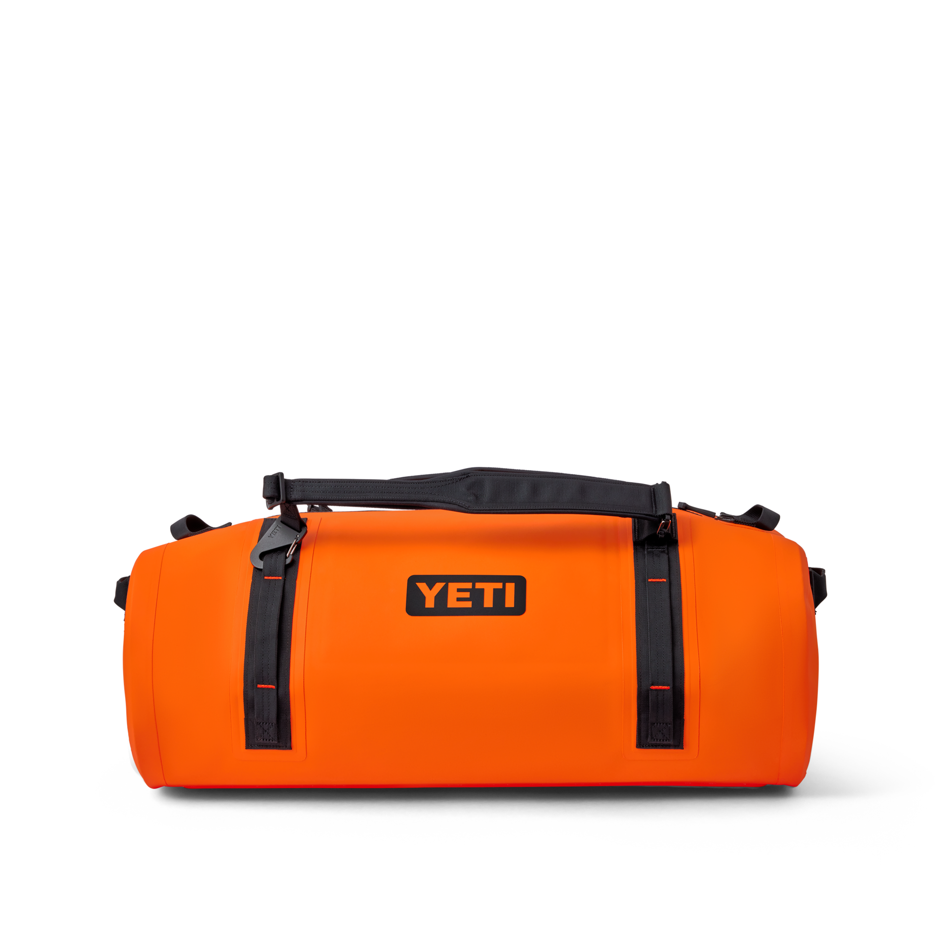 75L Waterproof Duffel, Orange/ Black, card